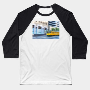 Yellow Cable Car Baseball T-Shirt